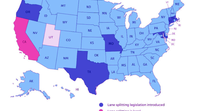 Is lane splitting legal in texas